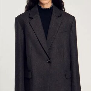 Elegant Charcoal Blazer for Women